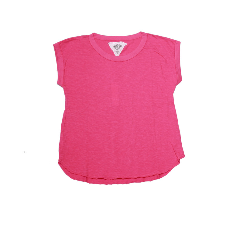 HOT PINK JERSEY COTTON MUSCLE TOP