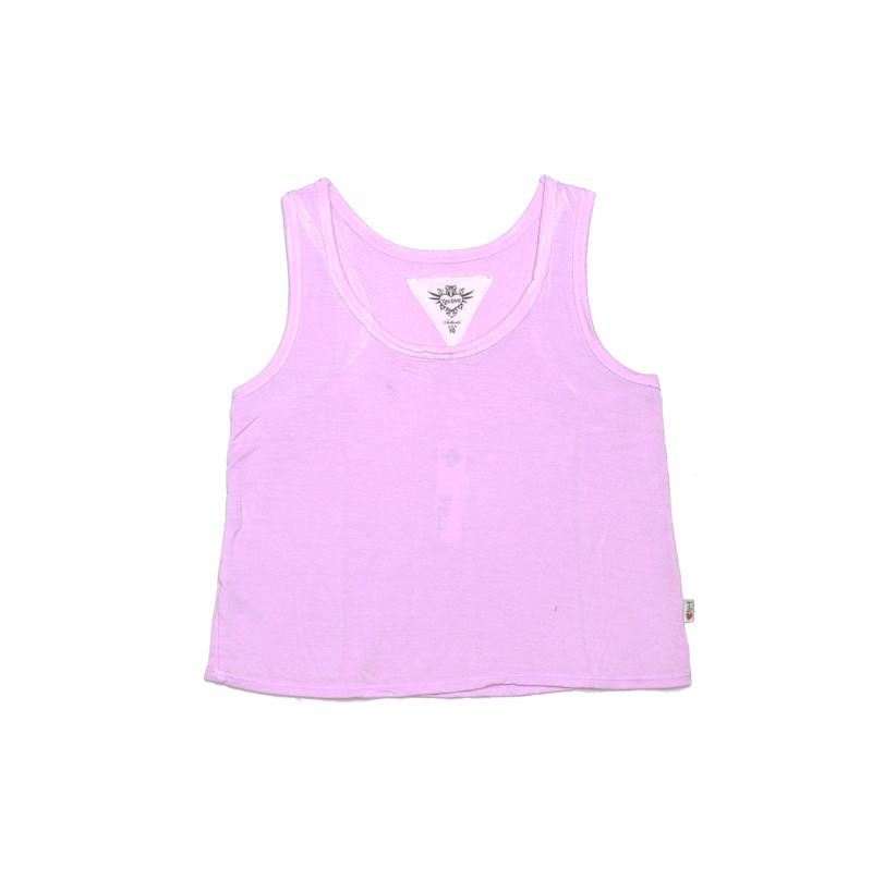 B PINK CROP TANK 