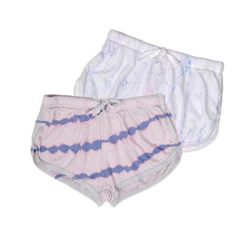 CRAYON DIAGONAL TIE DYE RUNNER SHORTS