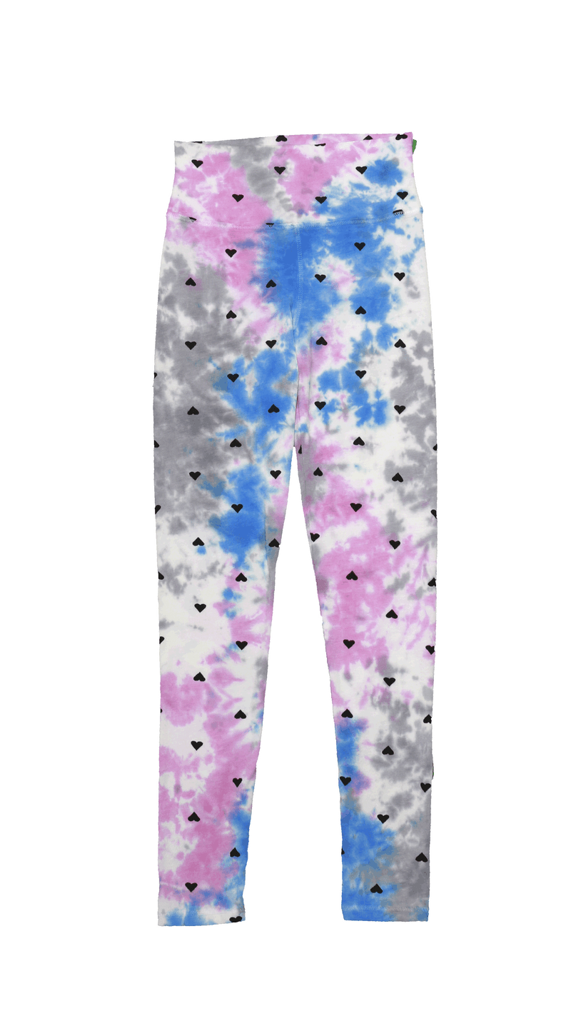 BGP (BLUE GREY PINK) TIE DYE ATHLETIC LONG LEGGINGS