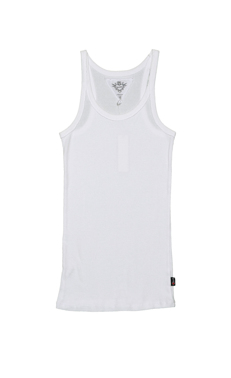 WHITE SIGNATURE TANK TOP 