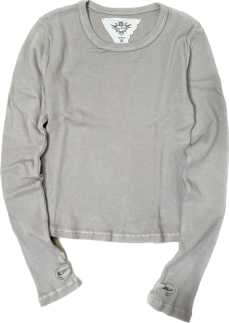 GIRLS LONG-SLEEVED CREWNECK THERMAL WITH THUMBHOLES