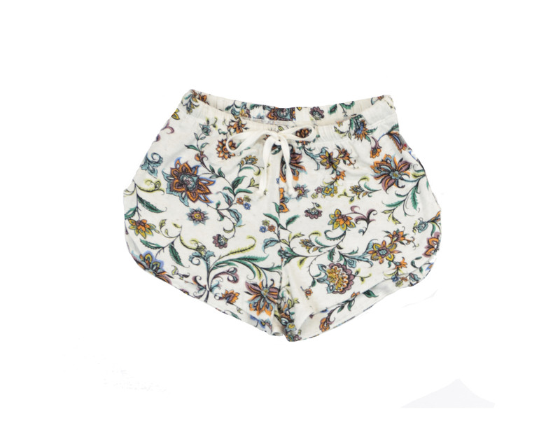 NATURAL BOHO FLOWERS COZY SHORT