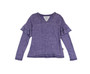 CROWN JEWEL LONG SLEEVE RUFFLE V-NECK