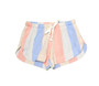 CORAL BLUE STRIPES COZY SHORTS