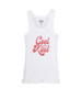 WHITE "COOL TO BE KIND" GRAPHIC BEATER TANK