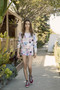 NATURAL BLUE PINK TIE DYE NAVY STARS RAW SHORTS WITH BACK POCKET