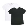 WHITE, BLACK SHORT SLEEVE OLD SCHOOL TEE
