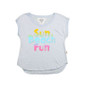 CHAMBRAY "SUN BEACH FUN" MUSCLE TOP