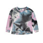 PBN (PINK BLACK NAVY) TIE DYE LONG SLEEVE EASY OVERSIZE CREW