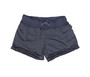 NAVY RAW HEATHER EDGE SHORTS WITH BACK POCKET
