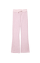 D BLUSH RAW SEAM WIDE LEG PANTS