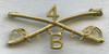 Circa 1900 US Army 4th Cavalry Troop "B" Collar Badge