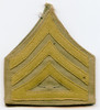 WWI US Army Rank Stripes for Co. Supply Sergeant with Light Olive Felt