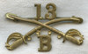 Circa 1900 US Army 13th Cavalry Troop "B" Collar Badge