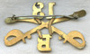 Circa 1900 US Army 13th Cavalry Troop "B" Collar Badge