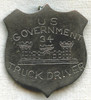 Great & Unique WWII US Army 34th Engineers "US Government Truck Driver" Badge