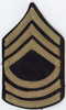 Theatre-Made Single WWII US Army Rank Stripes for Master Sergeant (MSG)