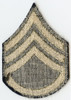 Nice Single WWII US Army Rank Stripes for Staff Sergeant Olive Embroidered on Wool