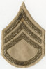 WWII US Army Rank Stripes for Staff Sergeant Embroidered on Light Khaki Twill