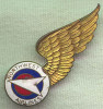 Late 1950s Northwest Airlines (NWA) Stewardess Half Wing with Drop-In Catch