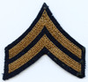 WWII Corporal Rank Stripes in Basketweave Stitch