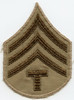 Single US Army Rank Stripes for Technician Fourth Grade Small