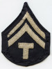 Single WWII US Army Rank Stripes for Technician 5th Grade Embroidered on Twill