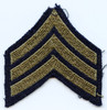 WWII US Army Sergeant Rank Stripes in Basketweave Stitch