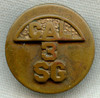 1930s 3rd Regiment, California (CAL) State Guard Collar Insignia