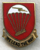 Circa 1942 US Army 456th Parachute Field Artillery Battalion (PFAB) Unit Crest (DI) by Meyer