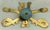 Nice Philippine Insurrection Period US Army 15th Cavalry, Troop A Enlisted Man Hat Badge