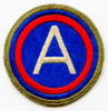 WWII Green Back Patch for US 3rd Army