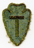 WWII Olive Drab Backed Patch for US Army 36th Division aka Arrowhead