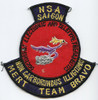 Late 1960's United States Army National Security Agency (NSA) MERT Team Bravo, Saigon-Made Patch