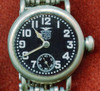 Rare WWI US Army Wristwatch by Elgin with 1920s Russian Silver Deco Band