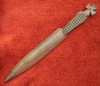 Small WWI "Trench Art" Copper Letter Opener Made from Artillery Round Guide Band
