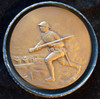Heavy French Bronze Medal for US Soldier in Original Box