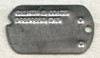 Single WWII US Army Dog Tag T-Dated 1943