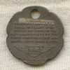 Sterling 1945 United Air Lines 25th Anniversary Presentation Medal for 1st Coast-to-Coast Air Route