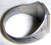 Beautiful Dated 1952 Korean Made US Army 7th Division Hourglass Ring in Silver