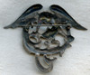 BEING RESEARCHED WWI-1920s (?) French (?) Military Badge Dragon and Serpent NOT FOR SALE UNTIL IDed