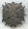 BEING RESEARCHED Early AUVSC Hand-Engraved Silver Lapel Pin from UT? NOT FOR SALE UNTIL IDed