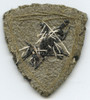 BEING RESEARCHED Felt, Silk & Bullion Patch with Mounted Knight NOT FOR SALE UNTIL IDed