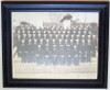 Framed Set of WWII USN Service School Command Graduation Photo & 1945 Sub Service Document