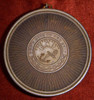 Civil War Era USN Shaving Soap Kit Made from Gutta Percha w/Original Mirror & Brass Ring
