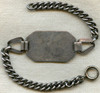 Great WWI USN Pilot ID Bracelet Engraved with Nickname "Sparkie" in Sterling