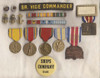 WWII USS West Point Convoy Sailor Lot with Medals, Tags, Bracelets, Paper, Etc.