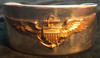Stainless Steel WWII US Navy Pilot Bracelet with Sterling Silver Wing