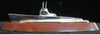 Great WWII USS Perch SS-313 Submarine Model in Wood & Nickeled Brass. Made in Australia